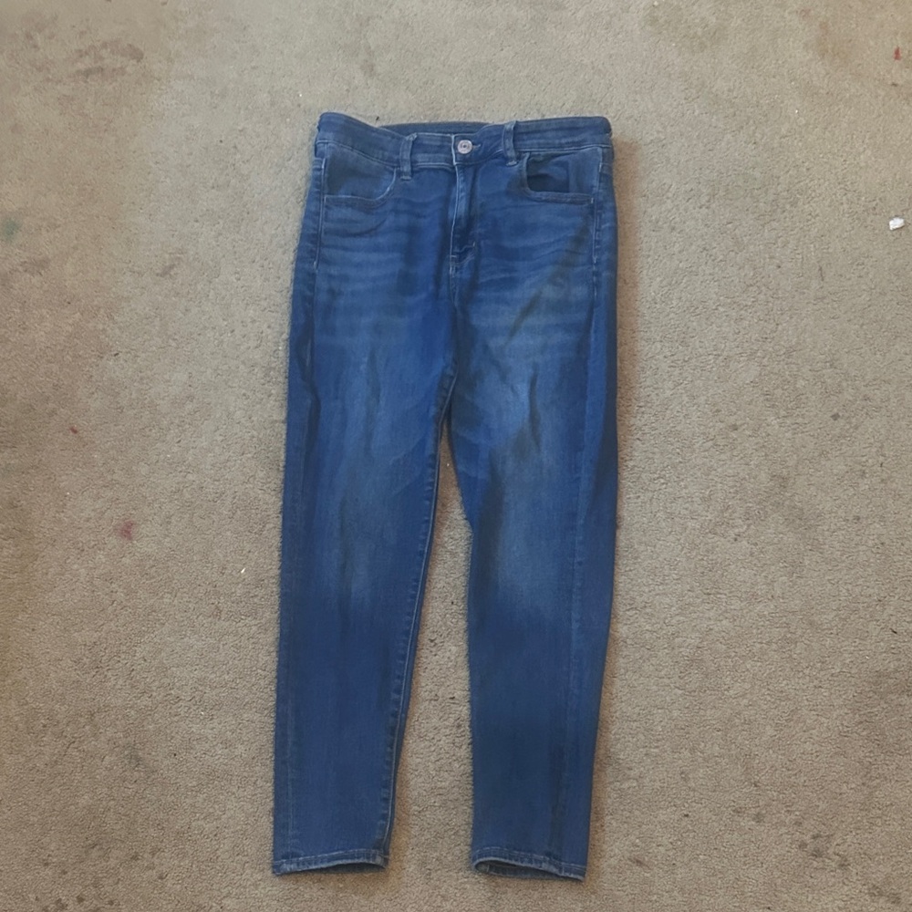 American Eagle Outfitters Men's Skinny Jeans in Deep Blue